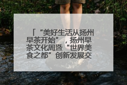 “美好生活从扬州早茶开始”，扬州早茶文化周暨“世界美食之都”创新发展交流活动启幕