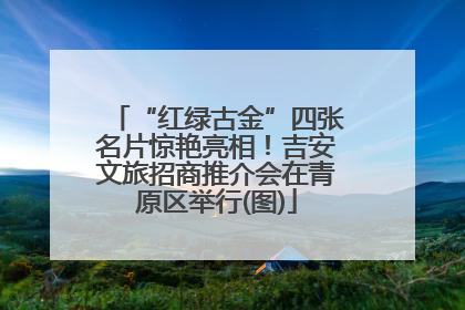 “红绿古金”四张名片惊艳亮相！吉安文旅招商推介会在青原区举行(图)