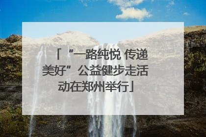 “一路纯悦 传递美好”公益健步走活动在郑州举行