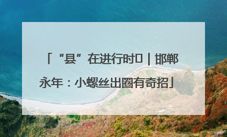 “县”在进行时⑬｜邯郸永年：小螺丝出圈有奇招