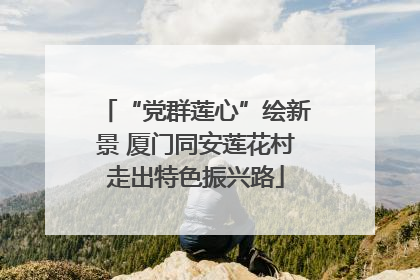 “党群莲心”绘新景 厦门同安莲花村走出特色振兴路