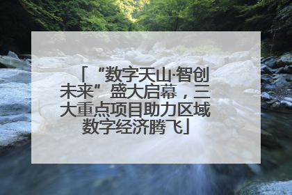“数字天山·智创未来”盛大启幕，三大重点项目助力区域数字经济腾飞