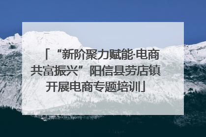 “新阶聚力赋能·电商共富振兴”阳信县劳店镇开展电商专题培训
