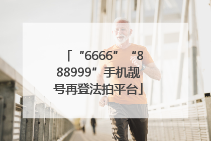 “6666”“888999”手机靓号再登法拍平台