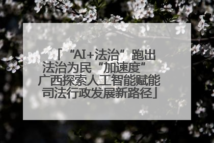 “AI+法治”跑出法治为民“加速度” 广西探索人工智能赋能司法行政发展新路径