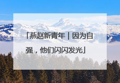 燕赵新青年｜因为自强，他们闪闪发光