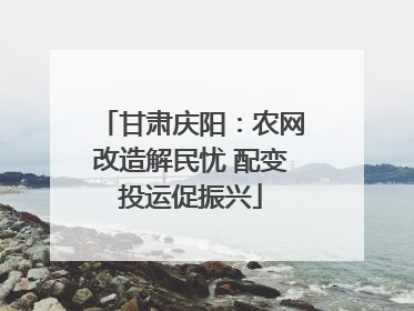 甘肃庆阳：农网改造解民忧 配变投运促振兴