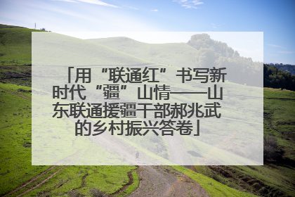 用“联通红”书写新时代“疆”山情——山东联通援疆干部郝兆武的乡村振兴答卷