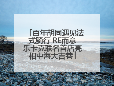 百年胡同遇见法式骑行 RE而意乐卡克联名首店亮相中海大吉巷