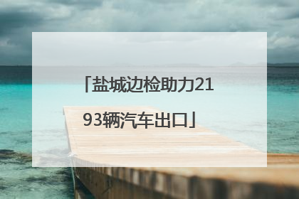 盐城边检助力2193辆汽车出口