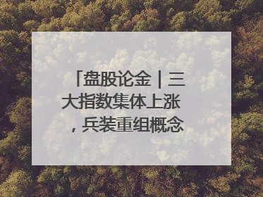 盘股论金｜三大指数集体上涨，兵装重组概念遥遥领先
