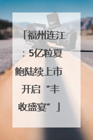 福州连江：5亿粒夏鲍陆续上市 开启“丰收盛宴”