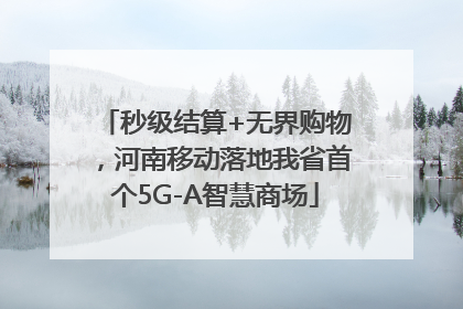 秒级结算+无界购物，河南移动落地我省首个5G-A智慧商场