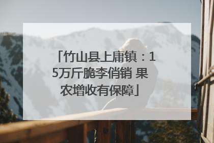 竹山县上庸镇：15万斤脆李俏销 果农增收有保障