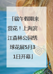 端午假期来赏花！上海滨江森林公园绣球花展5月31日开幕