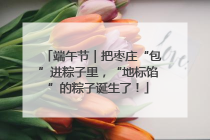 端午节｜把枣庄“包”进粽子里，“地标馅”的粽子诞生了！