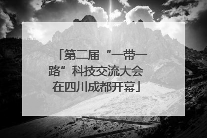 第二届“一带一路”科技交流大会在四川成都开幕