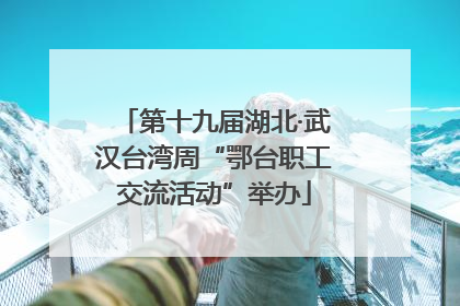 第十九届湖北·武汉台湾周“鄂台职工交流活动”举办