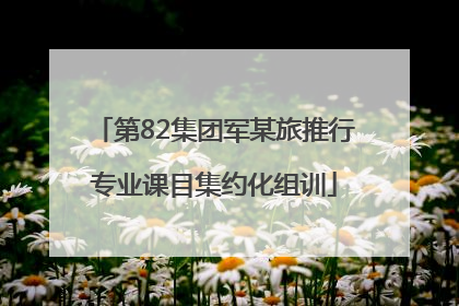 第82集团军某旅推行专业课目集约化组训