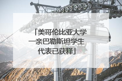 美哥伦比亚大学一亲巴勒斯坦学生代表已获释