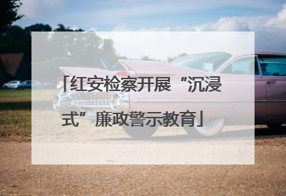 红安检察开展“沉浸式”廉政警示教育