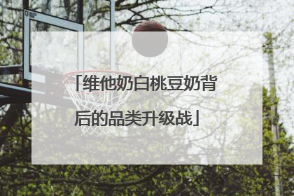维他奶白桃豆奶背后的品类升级战