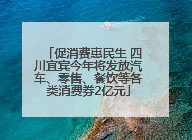 促消费惠民生 四川宜宾今年将发放汽车、零售、餐饮等各类消费券2亿元