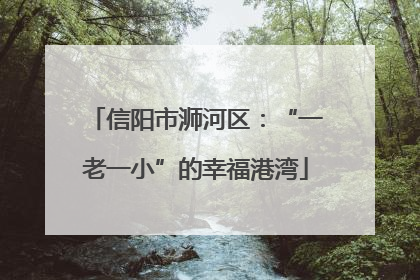 信阳市浉河区：“一老一小”的幸福港湾