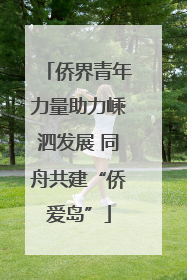 侨界青年力量助力嵊泗发展 同舟共建“侨爱岛”