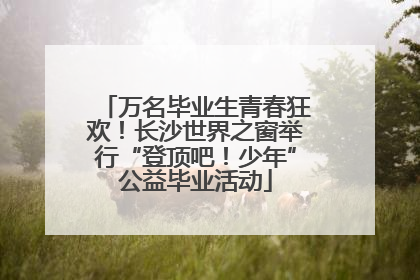 万名毕业生青春狂欢！长沙世界之窗举行“登顶吧！少年”公益毕业活动