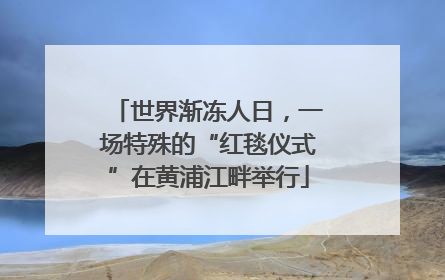 世界渐冻人日，一场特殊的“红毯仪式”在黄浦江畔举行