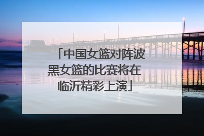 中国女篮对阵波黑女篮的比赛将在临沂精彩上演