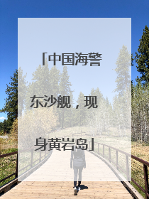 中国海警东沙舰，现身黄岩岛