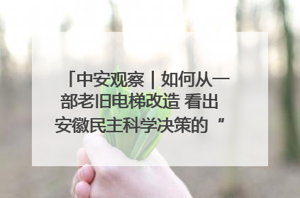中安观察｜如何从一部老旧电梯改造 看出安徽民主科学决策的“高分秘诀”？