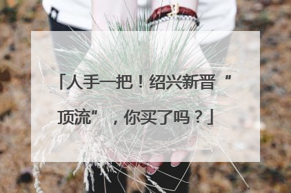 人手一把！绍兴新晋“顶流”，你买了吗？