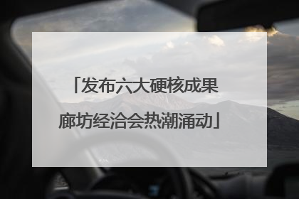 发布六大硬核成果 廊坊经洽会热潮涌动