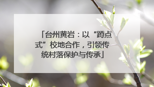 台州黄岩：以“蹲点式”校地合作，引领传统村落保护与传承