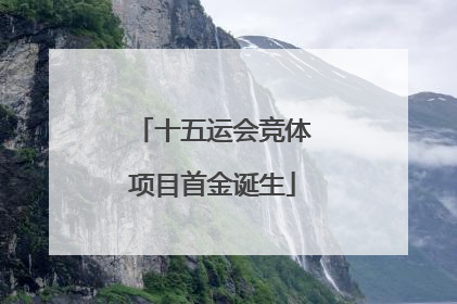 十五运会竞体项目首金诞生
