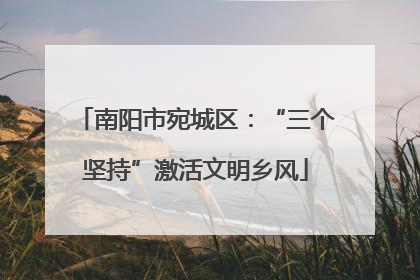 南阳市宛城区：“三个坚持”激活文明乡风