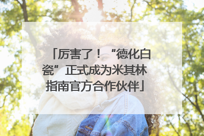 厉害了！“德化白瓷”正式成为米其林指南官方合作伙伴