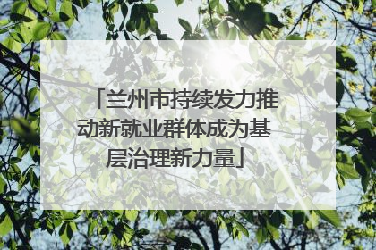 兰州市持续发力推动新就业群体成为基层治理新力量
