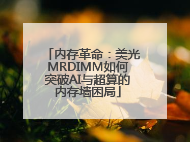内存革命：美光MRDIMM如何突破AI与超算的内存墙困局