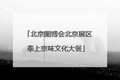 北京图博会北京展区奉上京味文化大餐