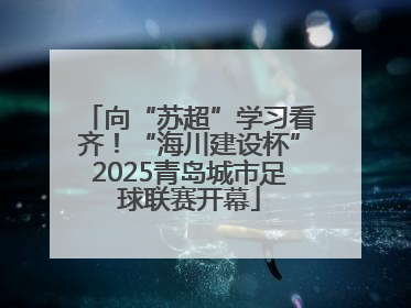 向“苏超”学习看齐！“海川建设杯”2025青岛城市足球联赛开幕