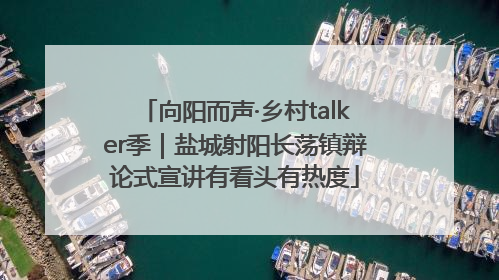 向阳而声·乡村talker季｜盐城射阳长荡镇辩论式宣讲有看头有热度