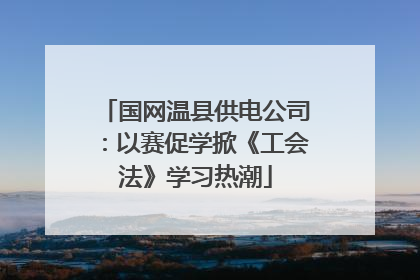 国网温县供电公司：以赛促学掀《工会法》学习热潮