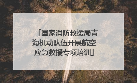 国家消防救援局青海机动队伍开展航空应急救援专项培训