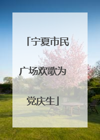 宁夏市民广场欢歌为党庆生