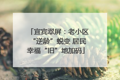 宜宾翠屏：老小区“逆龄”蜕变 居民幸福“旧”地加码