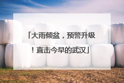 大雨倾盆，预警升级！直击今早的武汉